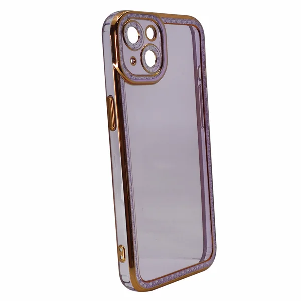 Nettech Apple iPhone 13 Uyumlu Lüx Kristal Seri Arka Koruma Kılıf (Mor) NT-97093 - 2