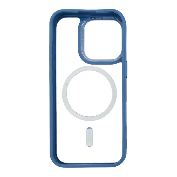 Nettech Apple iPhone 16 Pro Uyumlu Metal Kamera Çerçeveli Magsafe Seri Arka Koruma Kılıf (Mavi) NT-111584 - 2