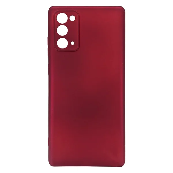 Nettech Samsung Galaxy Note 20 Uyumlu Suide Arka Koruma Kılıf (Bordo) NT-81977 - 1
