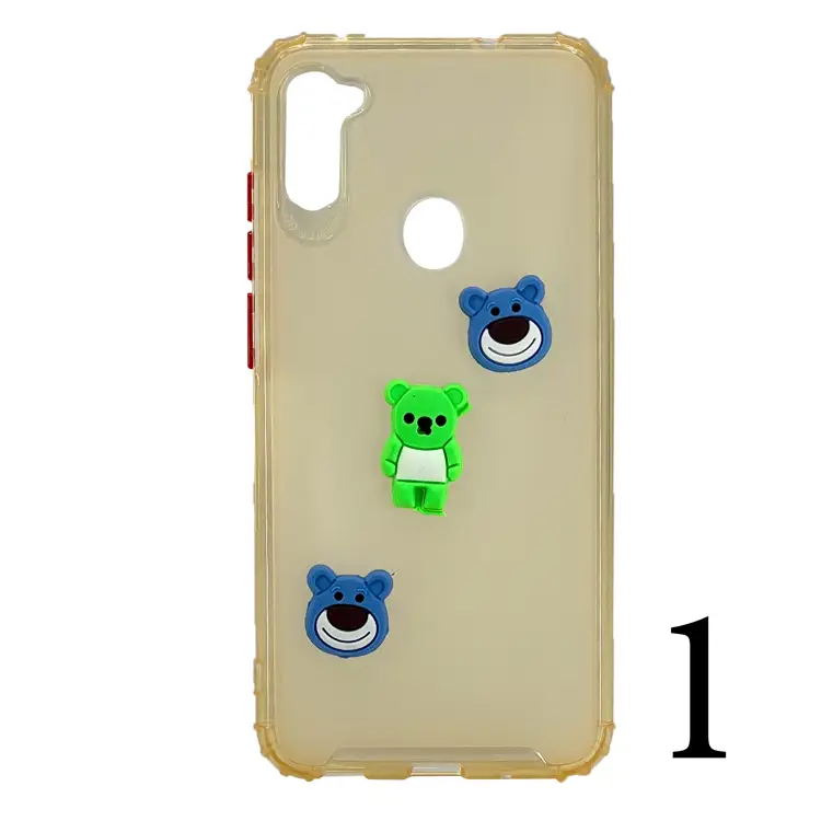 Nettech Samsung Galaxy A11 Uyumlu Maskot Seri Arka Koruma Kılıf (Şeffaf) NT-106284