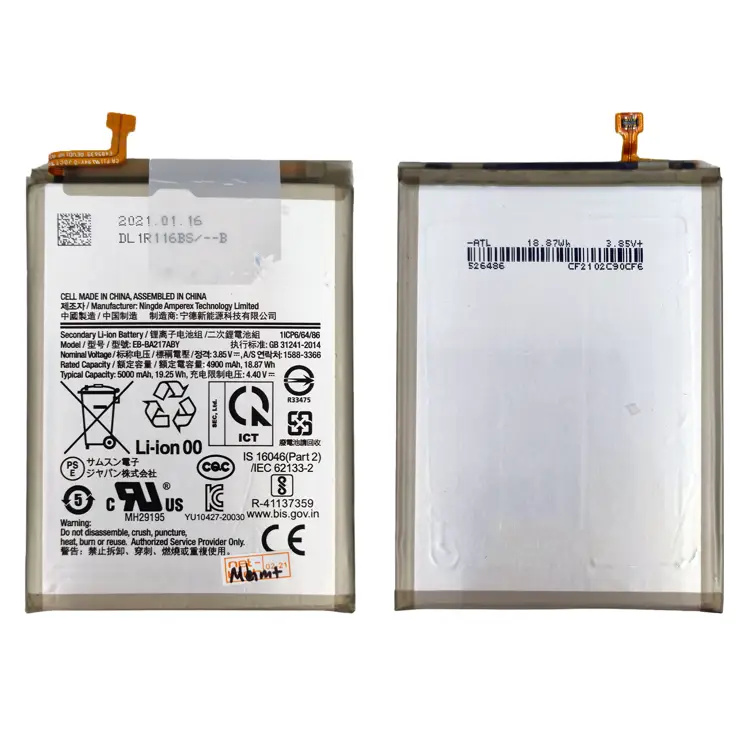 Teknonet Samsung Galaxy A21S Uyumlu Samsung EB-BA217ABY 5000 MAh Batarya NT-95254