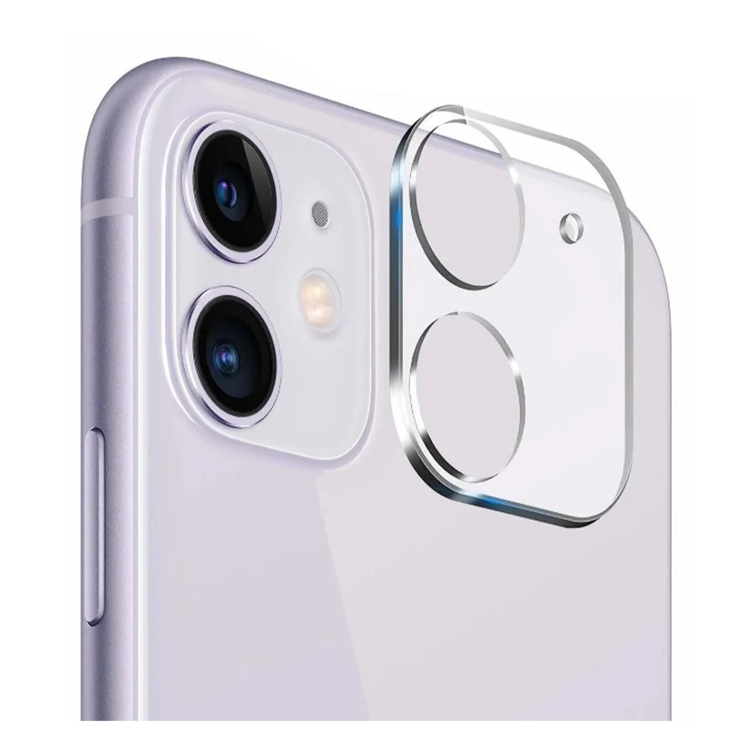 Nettech Apple iPhone 11 Uyumlu Şeffaf Çerçeveli Seri Kamera Cam Koruyucu (Şeffaf) NT-96979