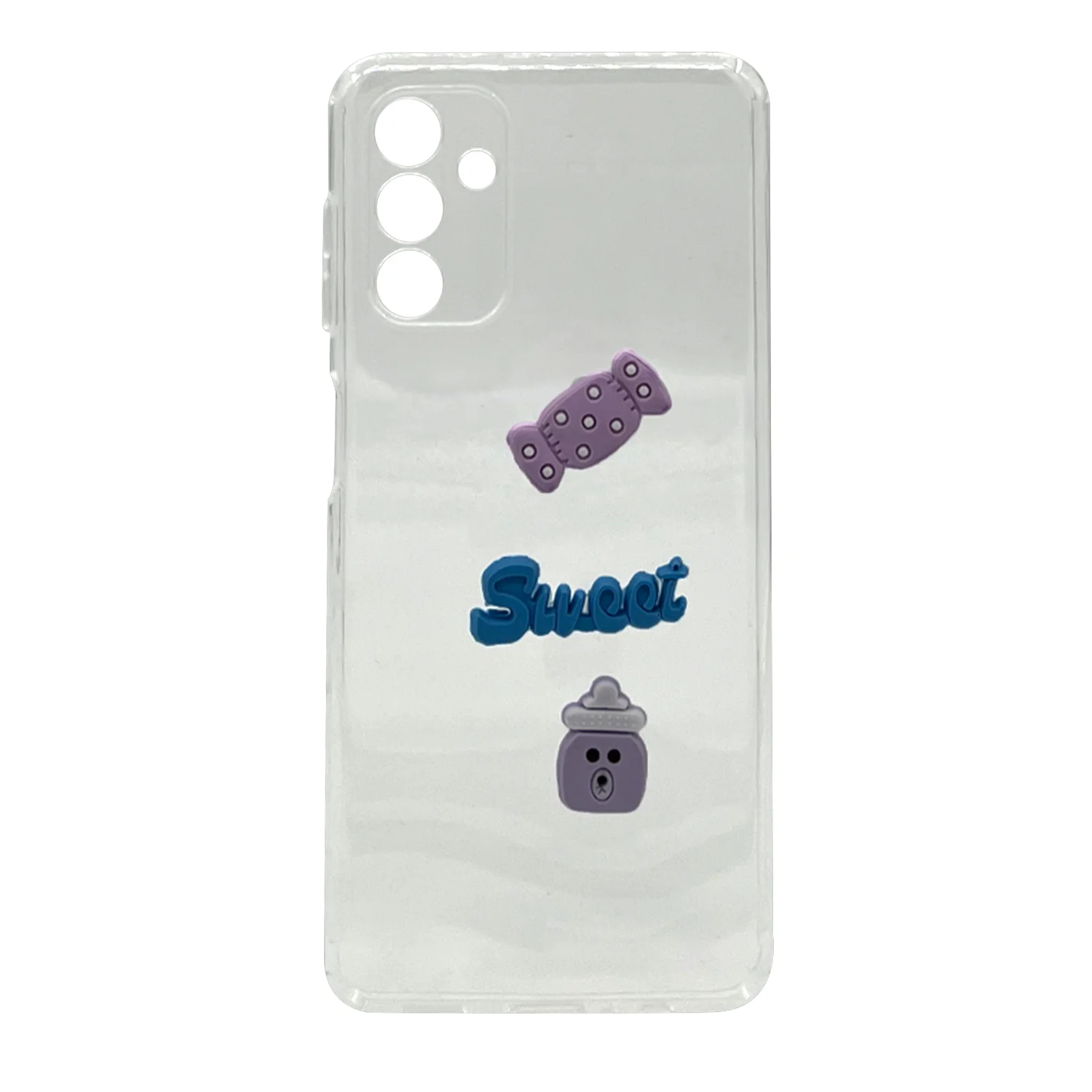 Nettech Samsung Galaxy A04S Uyumlu Maskot Seri Arka Koruma Kılıf (Şeffaf) NT-106176