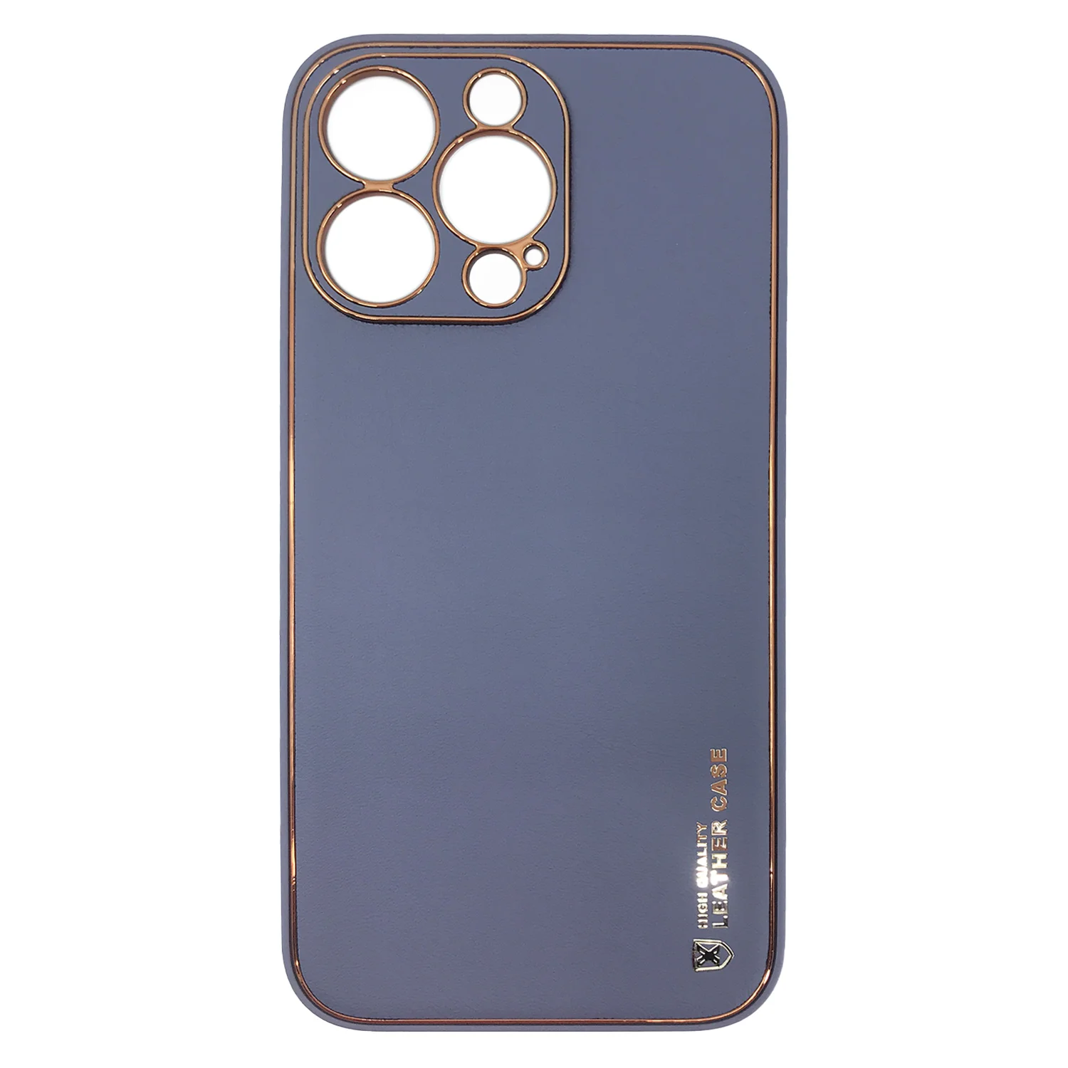 Nettech Apple iPhone 13 Pro Uyumlu Coco Leather Seri Arka Koruma Kılıf (Gri) NT-90462