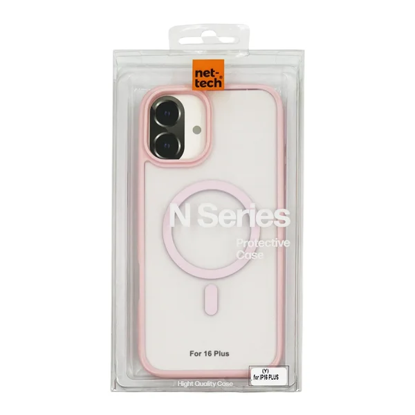 Nettech Apple iPhone 16 Plus Uyumlu NT-N057 Arka Koruma Kılıf (Pembe) NT-111008 - 3