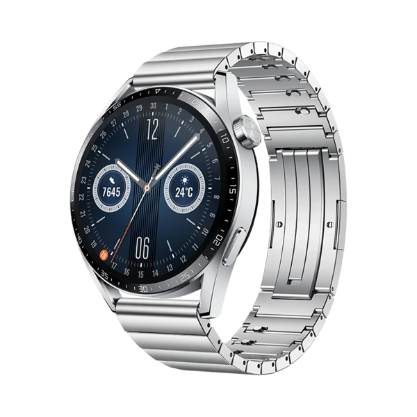 Huawei Watch GT3 Elite - Paslanmaz Çelik - 46mm - GPS - Gümüş - 1