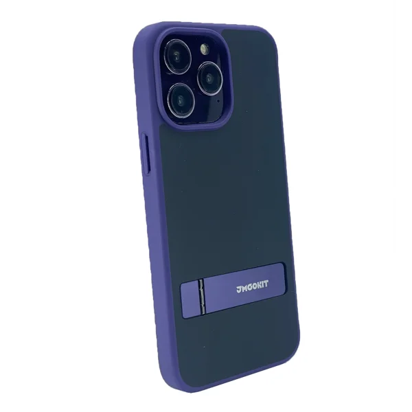 Nettech Apple iPhone 14 Pro Uyumlu Standlı Jmookit Seri Arka Koruma Kılıf (Mor) NT-101239 - 2