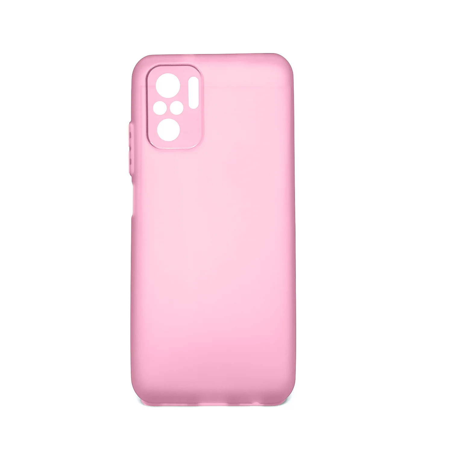 Nettech Xiaomi Redmi Note 10 Uyumlu Ultra Slim Arka Koruma Kılıf (Pembe) NT-87922