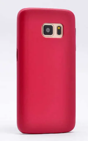 Galaxy S7 Kılıf Zore 1-1 Deri Soft Kapak - Pembe
