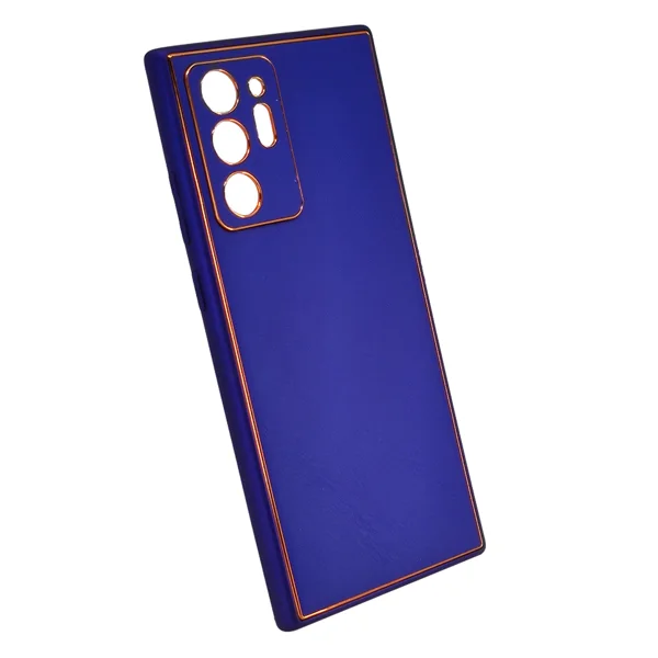 Nettech Samsung Galaxy Note 20 Ultra Uyumlu Coco Leather Seri Arka Koruma Kılıf (Mor) NT-93473 - 2