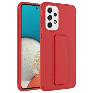 Galaxy A23 Kılıf Zore Qstand Kapak - Kırmızı
