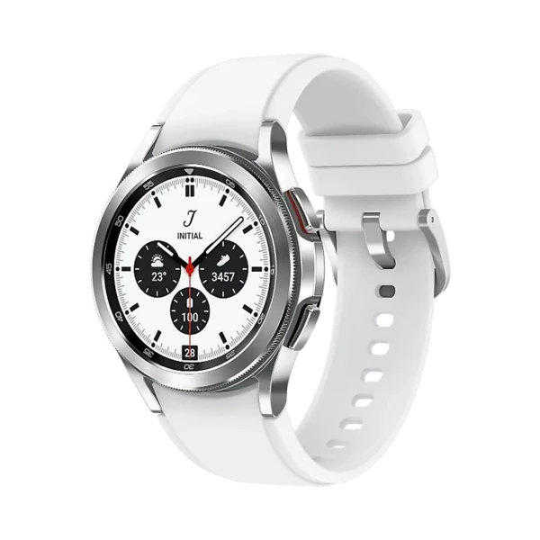 Samsung Galaxy Watch 4 Classic - Paslanmaz Çelik - 42 mm - LTE - Gümüş - 1