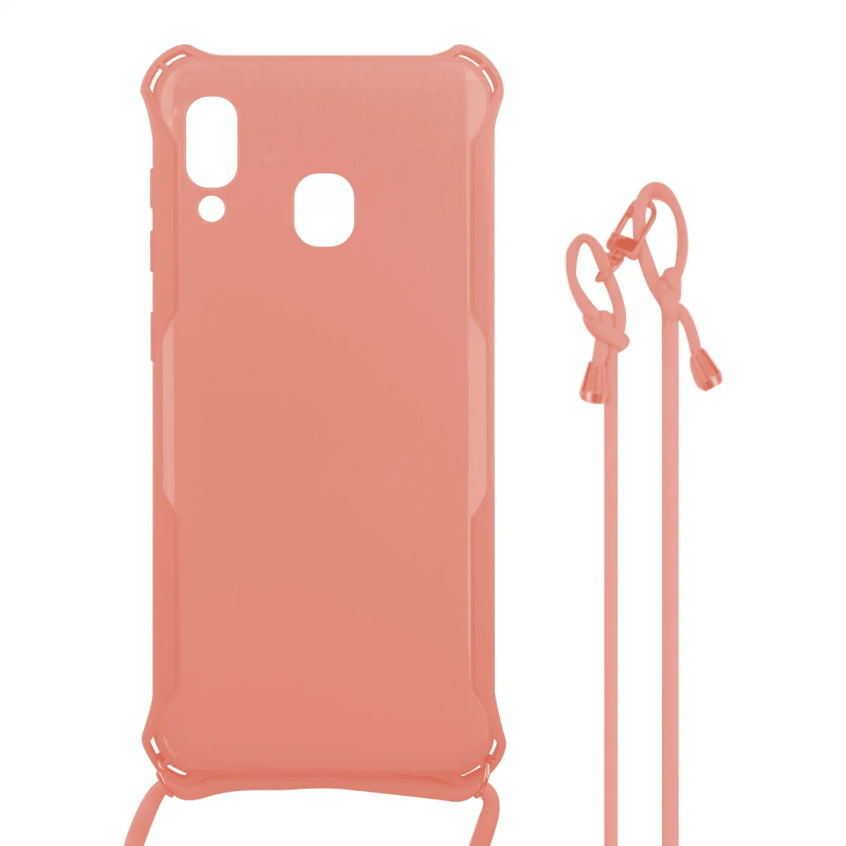 Nettech Samsung Galaxy A30 Uyumlu ipli Nano Arka Koruma Kılıf (Pembe) VR-16960