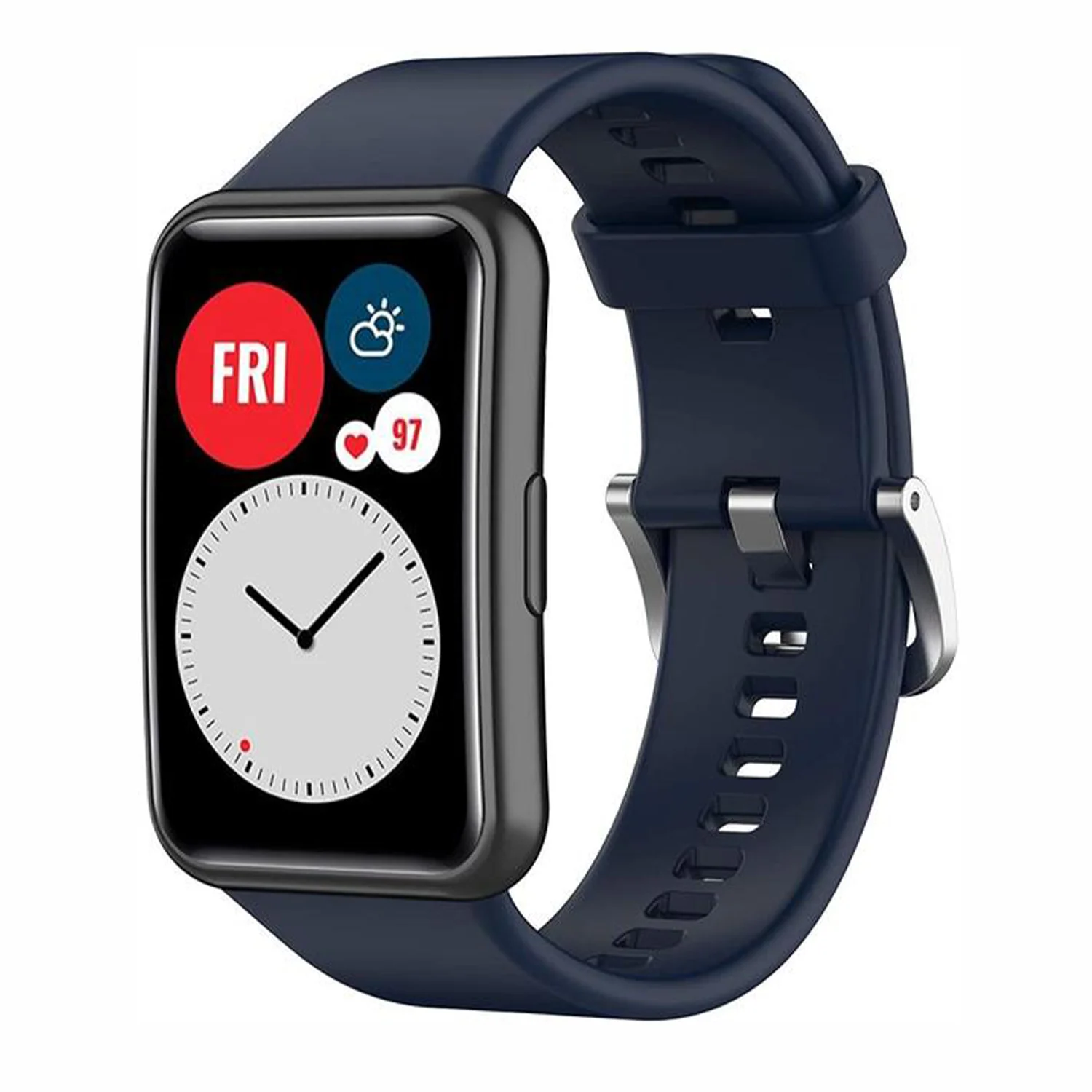 Nettech Huawei Watch Fit Mini Uyumlu Silikon Kordon (Lacivert) NT-96833