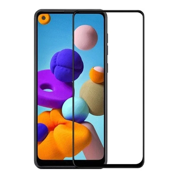 Nettech Samsung Galaxy A21S Uyumlu Ön Koruma Mat Seramik Nano Ekran Koruyucu (Siyah) NT-88578 - 1