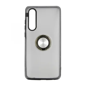 Nettech Huawei P30 Uyumlu Armour Yüzüklü Seri Arka Koruma Kılıf (Gri) VR-15028