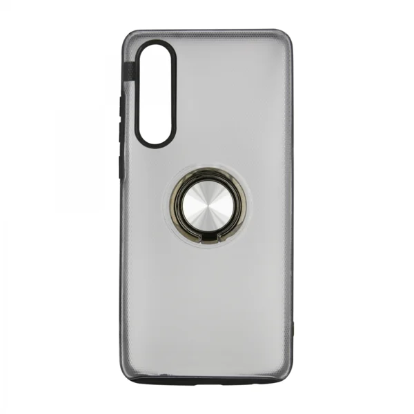 Nettech Huawei P30 Uyumlu Armour Yüzüklü Seri Arka Koruma Kılıf (Gri) VR-15028 - 1