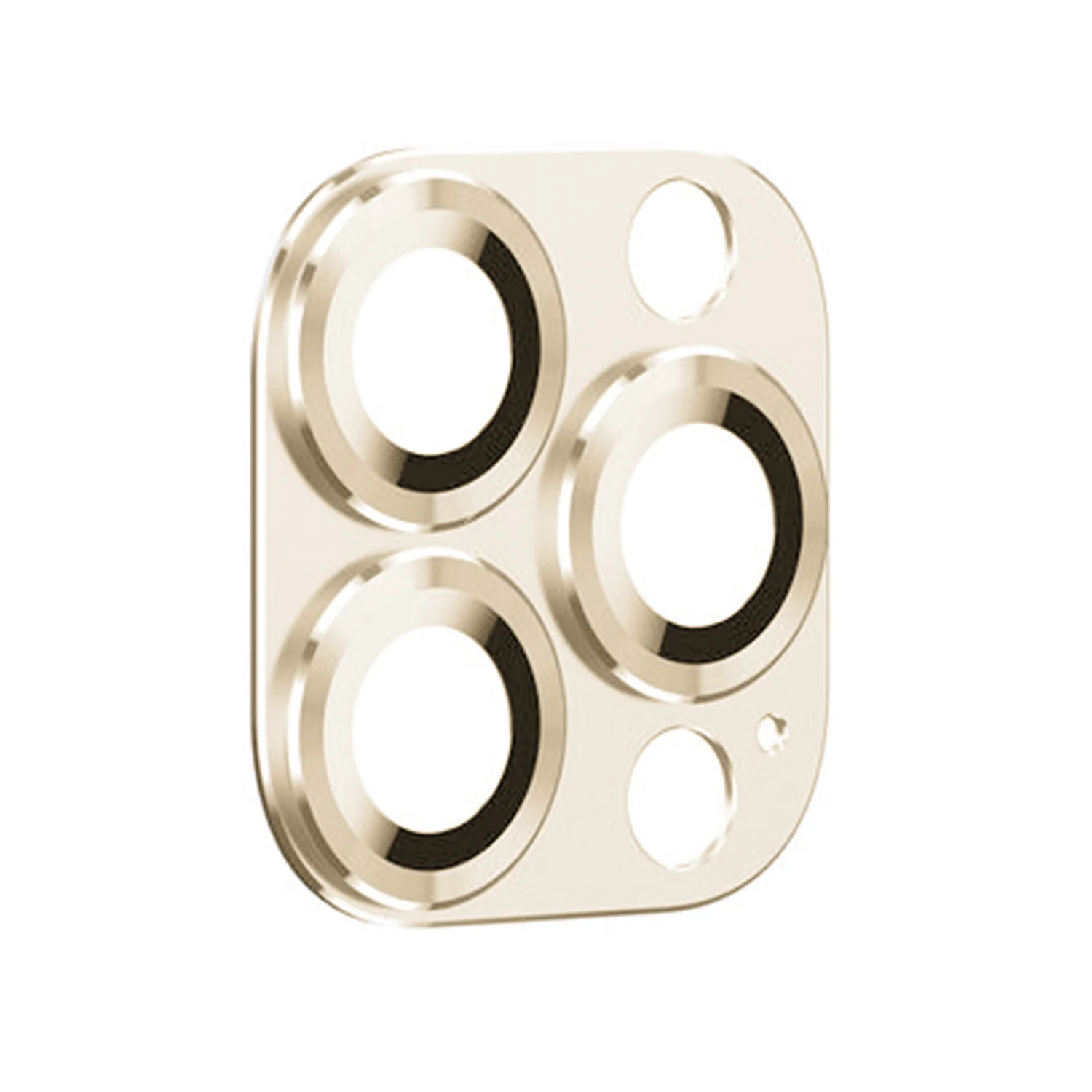 Nettech Apple iPhone 13 Pro Max Uyumlu Metalik Seri Kamera Cam Koruyucu (Gold) NT-92506