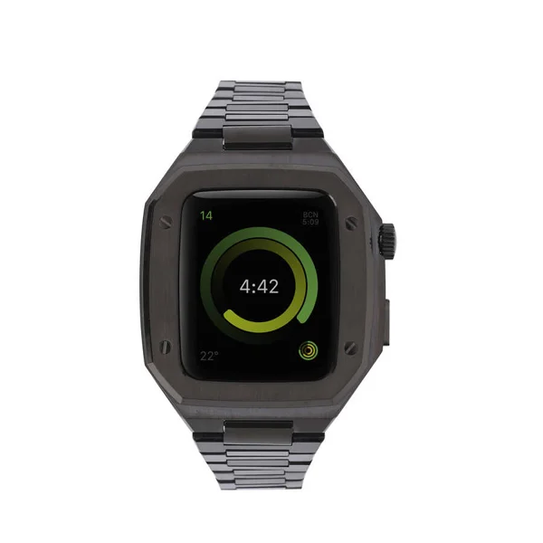 Apple Watch 44mm Zore KRD-64 Metal Kordon - Siyah - 1