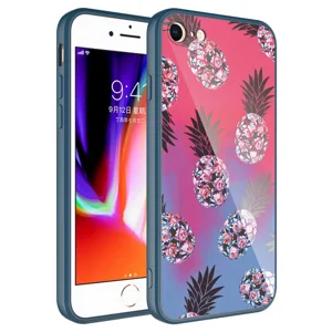 Apple iPhone 8 Kılıf Kamera Korumalı Desenli Sert Silikon Zore Epoksi Kapak - NO3