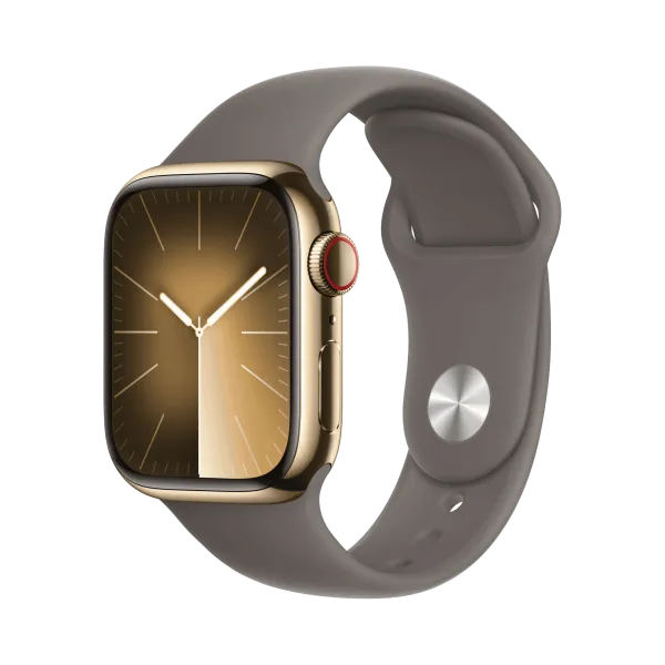 Apple Watch Series 9 - Paslanmaz Çelik - 41mm - Cellular - Altın