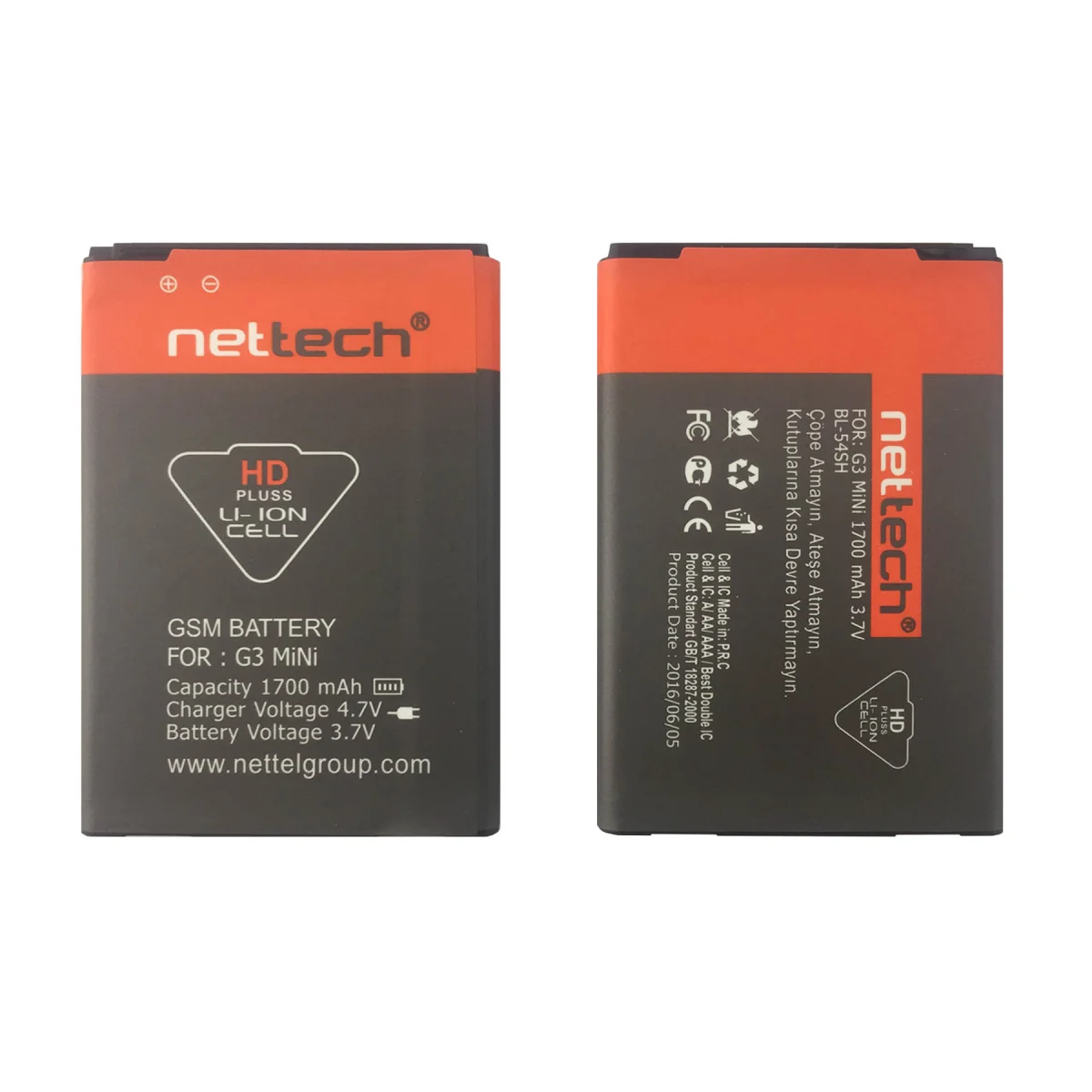 Teknonet LG G3 Mini Uyumlu Nettech NT-10509 1700 MAh Batarya NT-10509