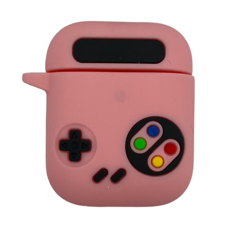 Nettech Apple Airpods 2.Nesil Uyumlu Airpods Gaming Arka Koruma Kılıf (Pembe) NT-110083