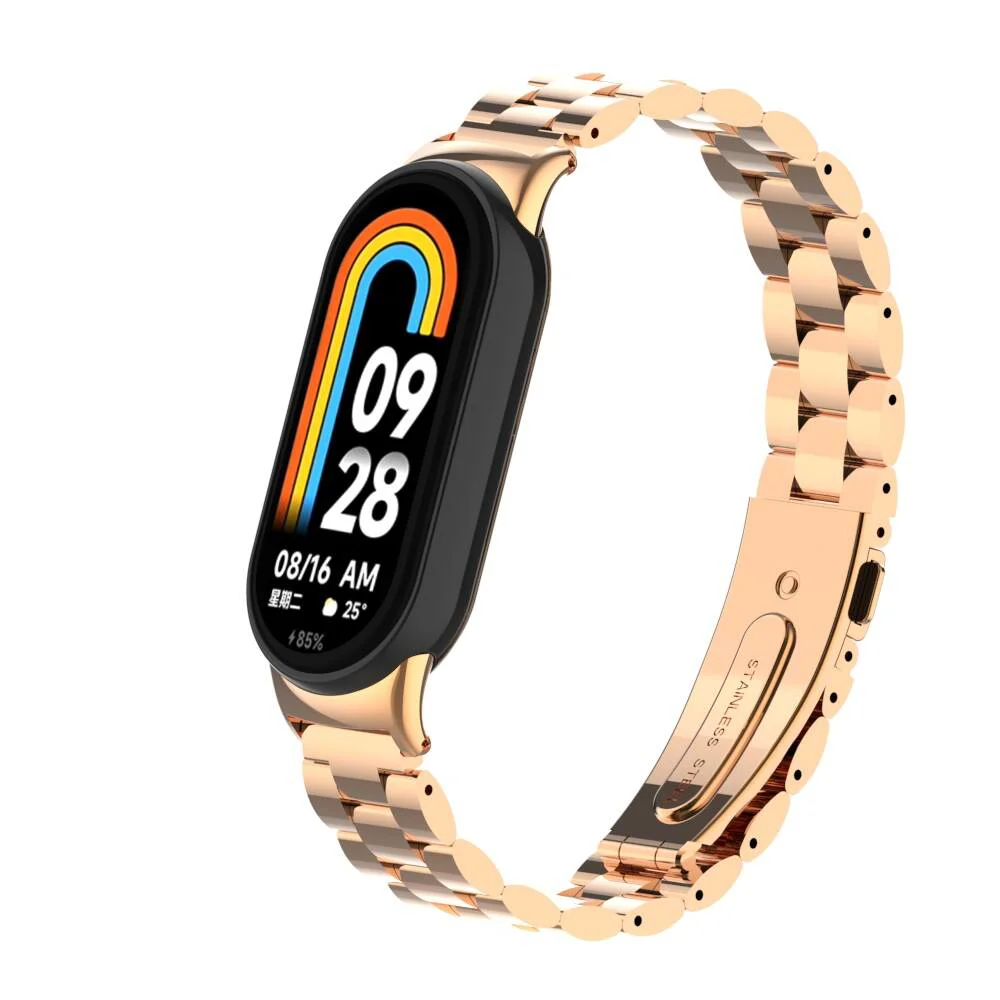 Xiaomi Mi Band 8 KRD-04 Metal Kordon - Rose Gold