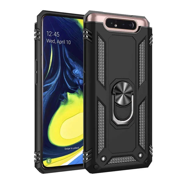 Galaxy A80 Kılıf Zore Vega Kapak - Siyah - 1
