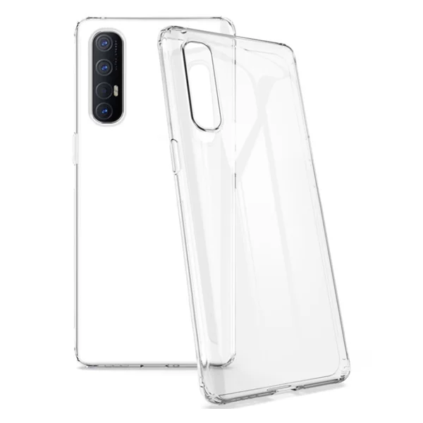 Nettech Oppo Reno 3 Pro Uyumlu Şeffaf Seri Arka Koruma Kılıf (Şeffaf) NT-80135 - 1