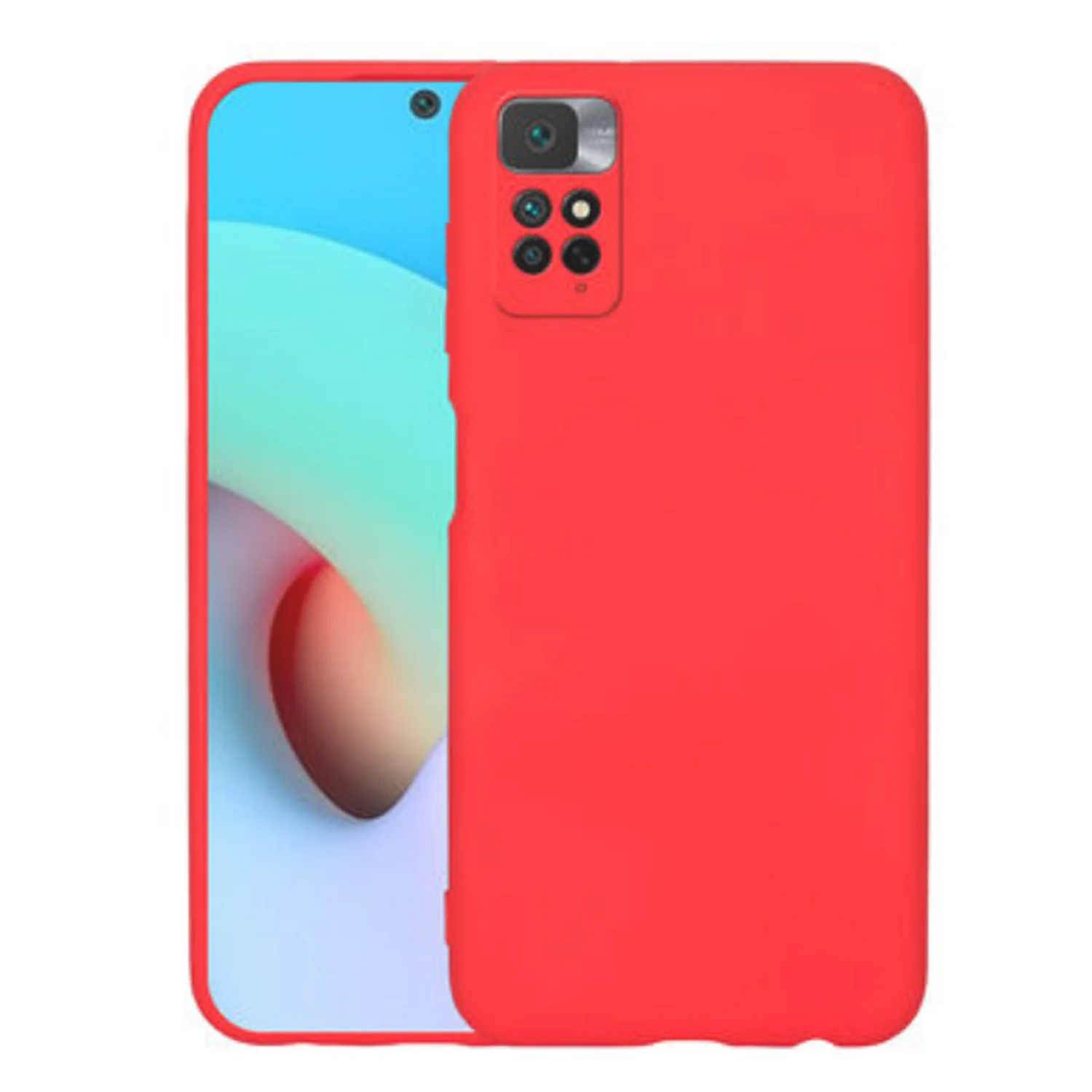 Nettech Xiaomi Redmi Note 11 Uyumlu Nano Arka Koruma Kılıf (Kırmızı) NT-94260