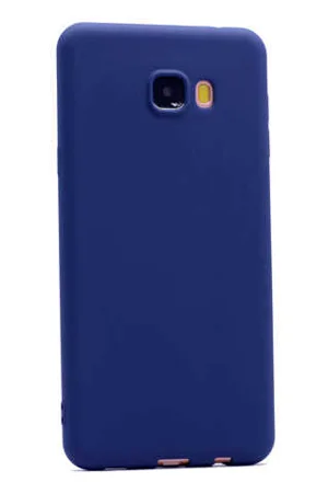 Galaxy C5 Kılıf Zore Premier Silikon Kapak - Lacivert