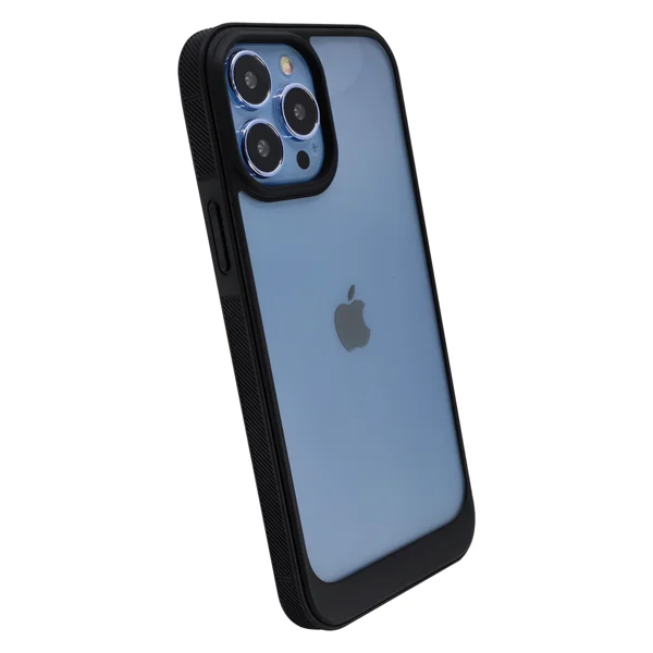 Nettech Apple iPhone 13 Pro Uyumlu Solid Frame Arka Koruma Kılıf (Siyah) NT-95828 - 2