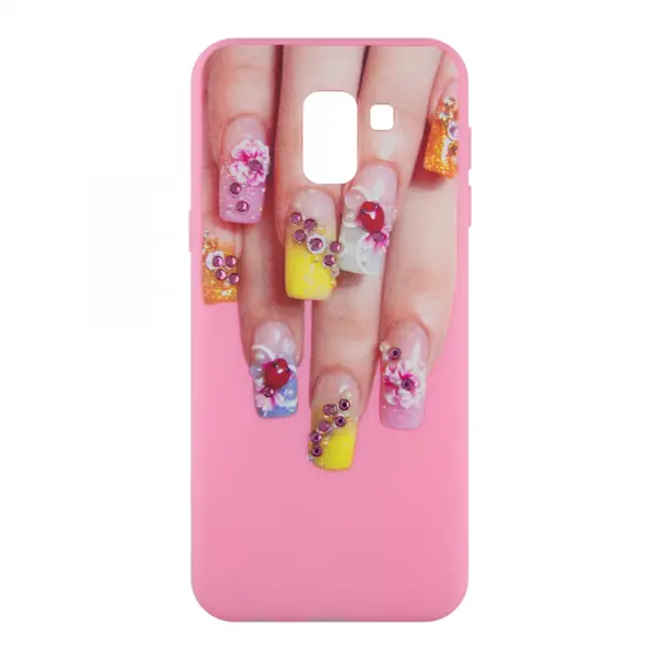Nettech Samsung Galaxy J600 J6 Uyumlu Arka Koruma Arka Koruma Kılıf (Pembe) VR-9934