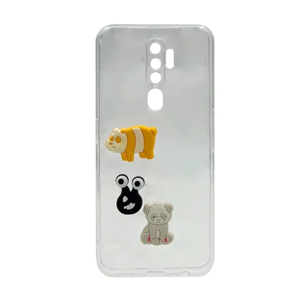 Nettech Oppo A5 2020 Uyumlu Maskot Seri Arka Koruma Kılıf (Şeffaf) NT-106187 - 1