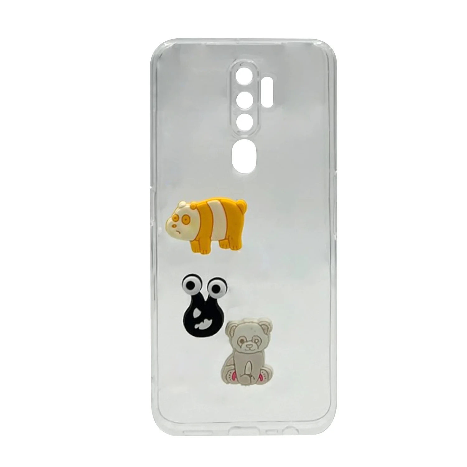 Nettech Oppo A5 2020 Uyumlu Maskot Seri Arka Koruma Kılıf (Şeffaf) NT-106187