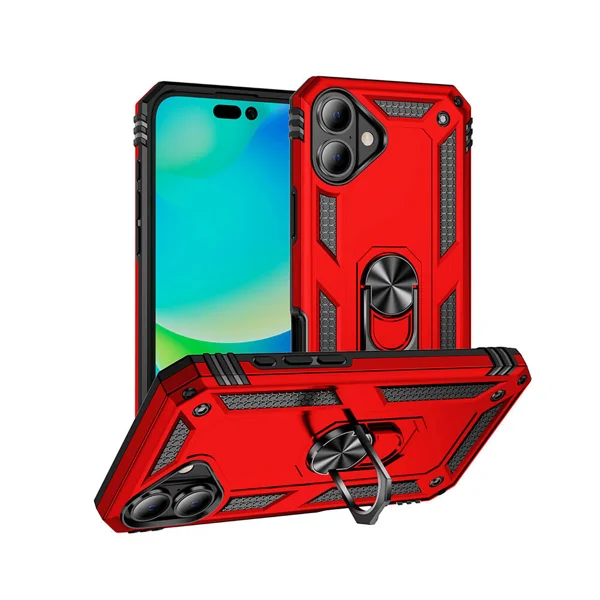 Apple iPhone 16 Plus Kılıf Zore Vega Kapak - Kırmızı - 1