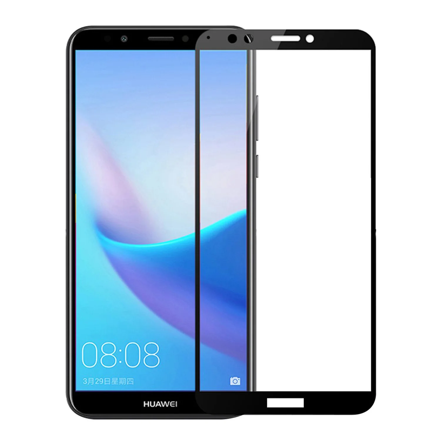Nettech Huawei Y7 2018 Uyumlu Ön Koruma Mat Seramik Nano Ekran Koruyucu (Siyah) NT-88570
