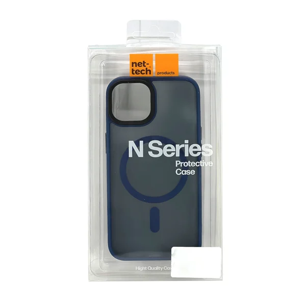 Nettech Apple iPhone 15 Uyumlu Mat Renkli MagSafe Arka Koruma Kılıf (Mavi) NT-104731 - 3