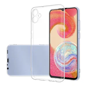 Galaxy A04E Kılıf Zore Süper Silikon Kapak - Renksiz