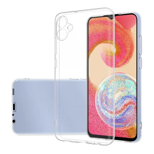 Galaxy A04E Kılıf Zore Süper Silikon Kapak - Renksiz - 1