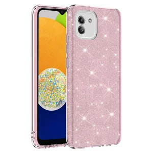 Galaxy A03 Kılıf Zore Shining Silikon - Pembe