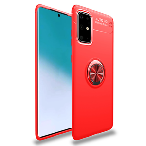 Galaxy A71 Kılıf Zore Ravel Silikon Kapak - Kırmızı
