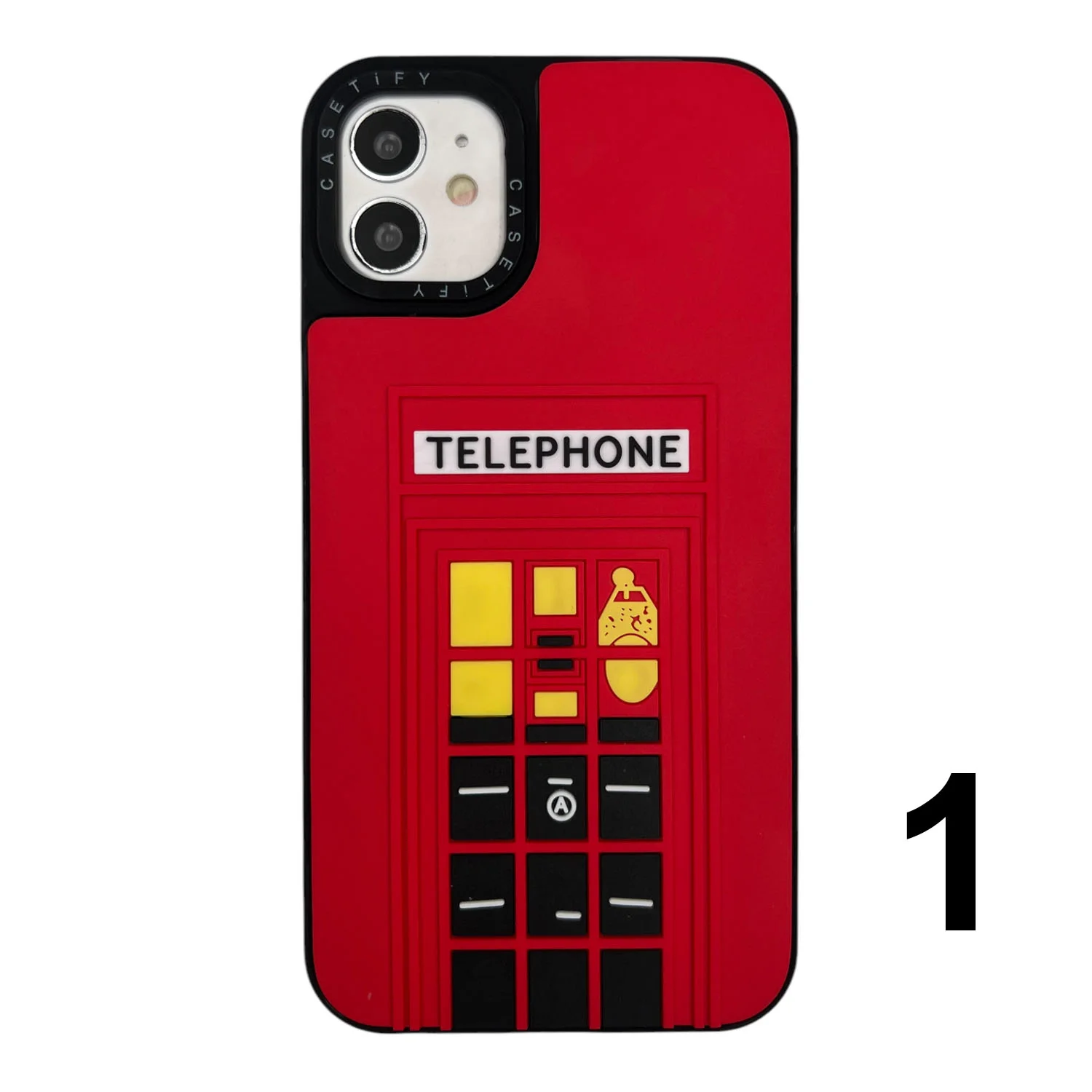 Nettech Apple iPhone 11 Uyumlu Casetify Kabartmalı Arka Koruma Kılıf (Karışık Renk) NT-105236