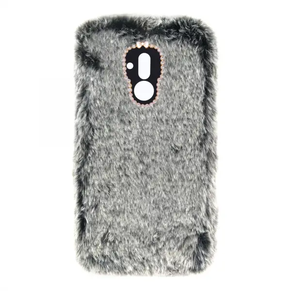 Nettech Huawei Mate 20 Lite Uyumlu Peluş Arka Koruma Kılıf (Siyah) VR-12886