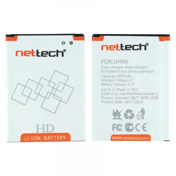 Teknonet Samsung Galaxy J105 J1 Mini Uyumlu Nettech NT-21451 1500 MAh Batarya NT-21451