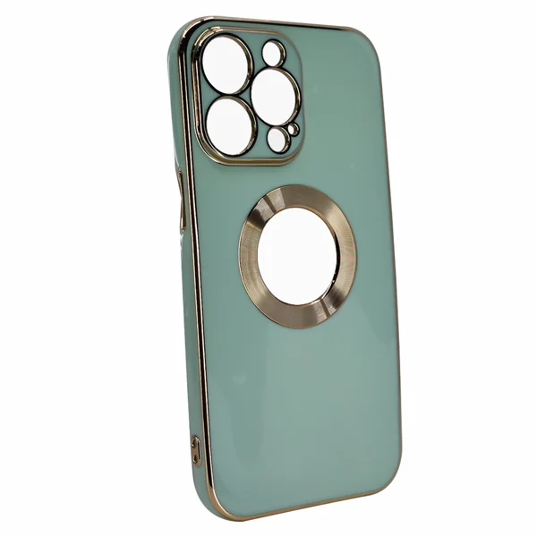 Nettech Apple iPhone 13 Pro Uyumlu Halkalı Logo Seri Arka Koruma Kılıf (Yeşil) NT-97167 - 2