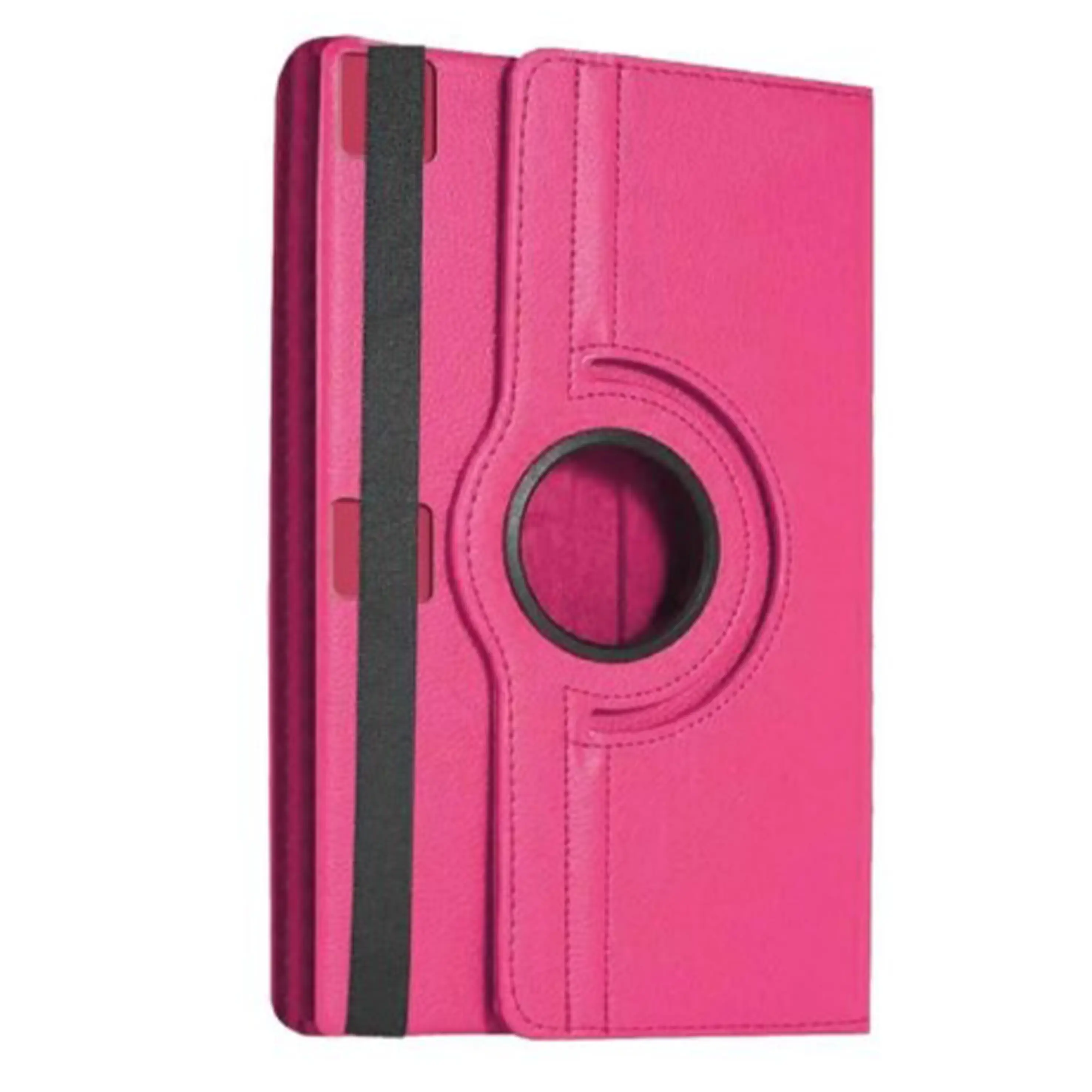 Nettech Tcl Tab 10S Uyumlu 3 Kameralı Döner Standlı Kapaklı Kılıf (Pembe) NT-104391