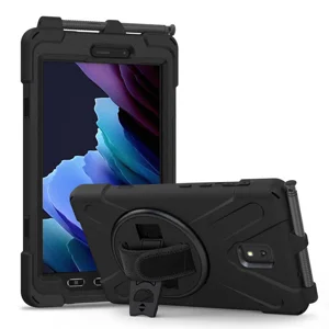 Galaxy Tab Active 3 T577 Zore Defender Tablet Silikon - Siyah