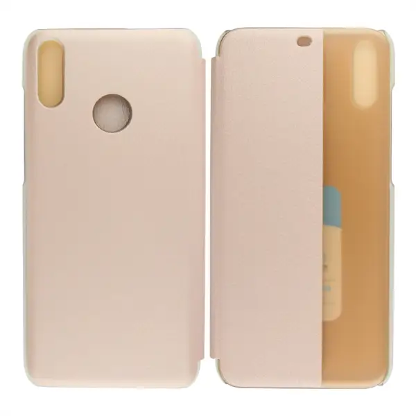 Huawei Huawei Y7 Prime 2019 Uyumlu Smart View Kapaklı Kılıf (Pembe) VR-17843